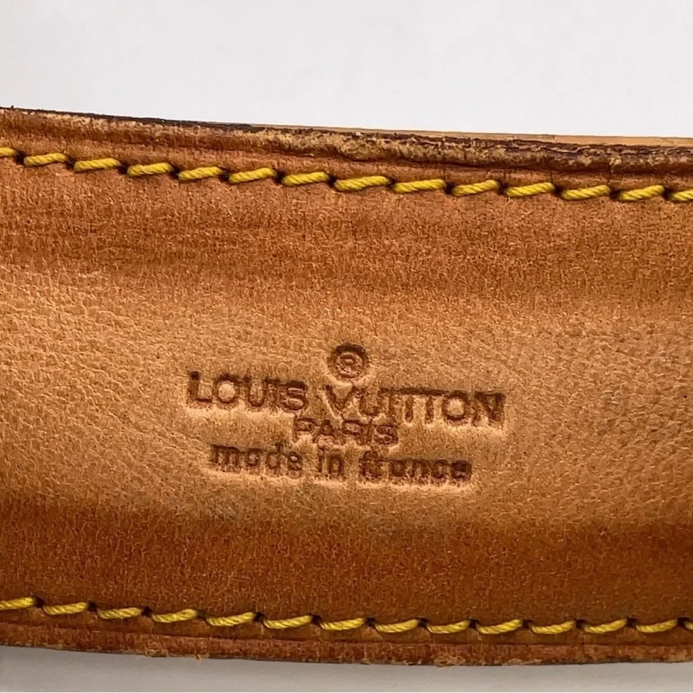 Authentic Louis Vuitton Keepall Bandouliere Leather Shoulder Strap